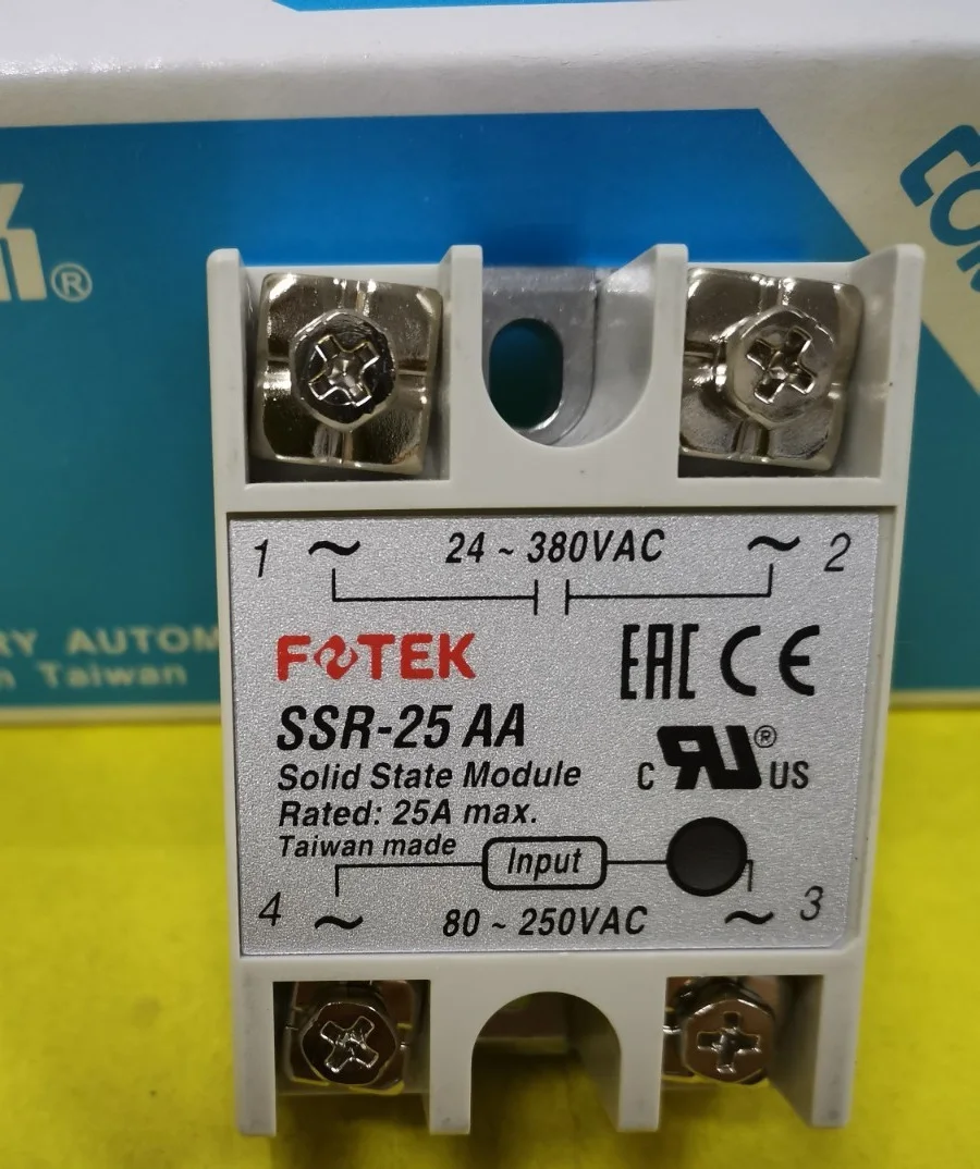 

Original Taiwan's FOTEK solid state relay / thyristor modules SSR-25AA