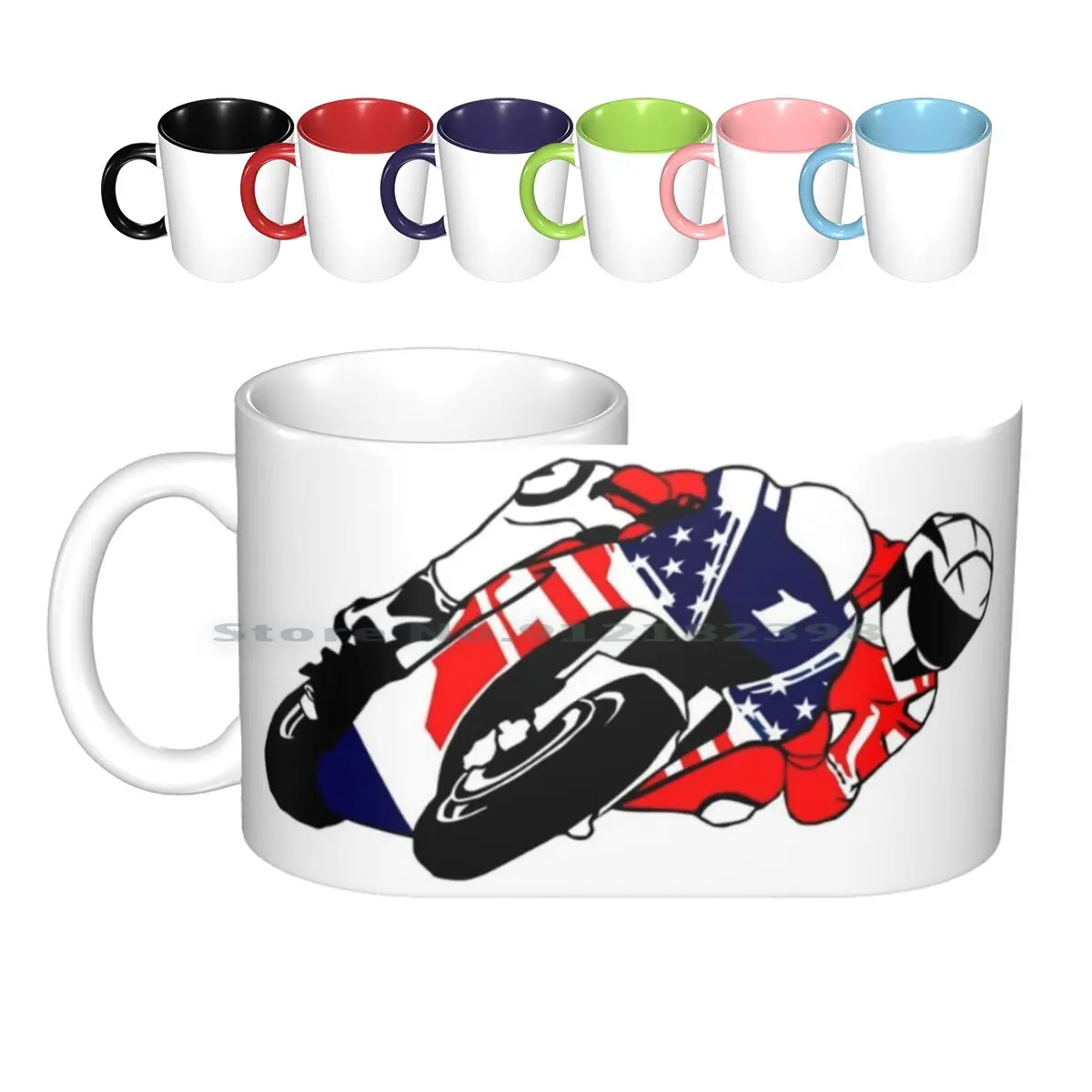 Superbike-Moto-Gp-Motorcycle Racer Ceramic Mugs Coffee Cups Milk Tea Mug Superbike Motorcycle Racer Race Racing Bike Biker