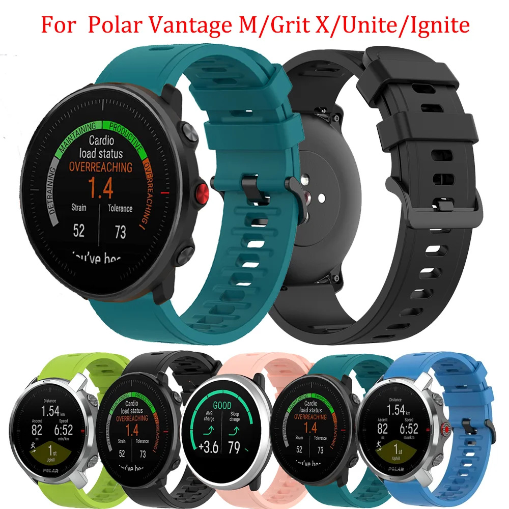 

new Wrist Strap Sport Band For Polar Vantage M / Lgnite/Grit X/Unite Watch Band Soft Silicone Bracelet Replacement Watch Strap