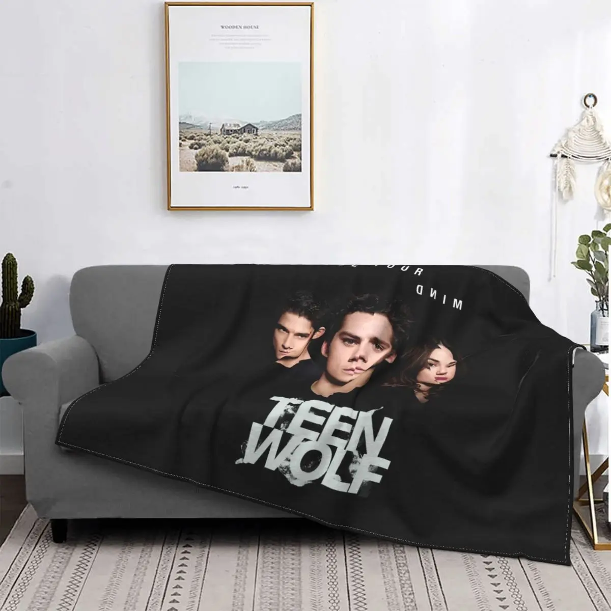 Teen Wolf Blankets Fleece Decoration Ultra-Soft Throw Blankets for Bedding Bedroom Plush Thin Quilt