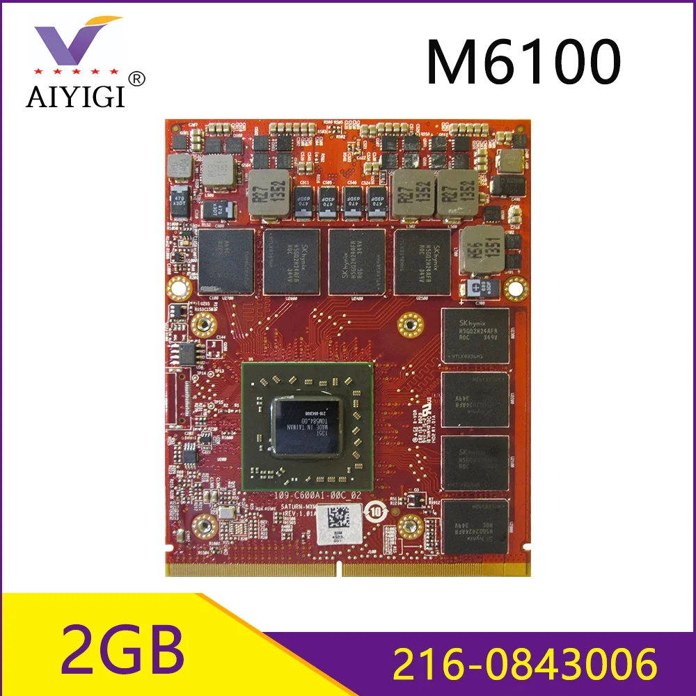 

Видеокарта FirePro M6100 GDDR5 2 ГБ 216-0843006 с X-образным кронштейном для Dell Precision M6600 M6700 M6800 iMac 2010 года