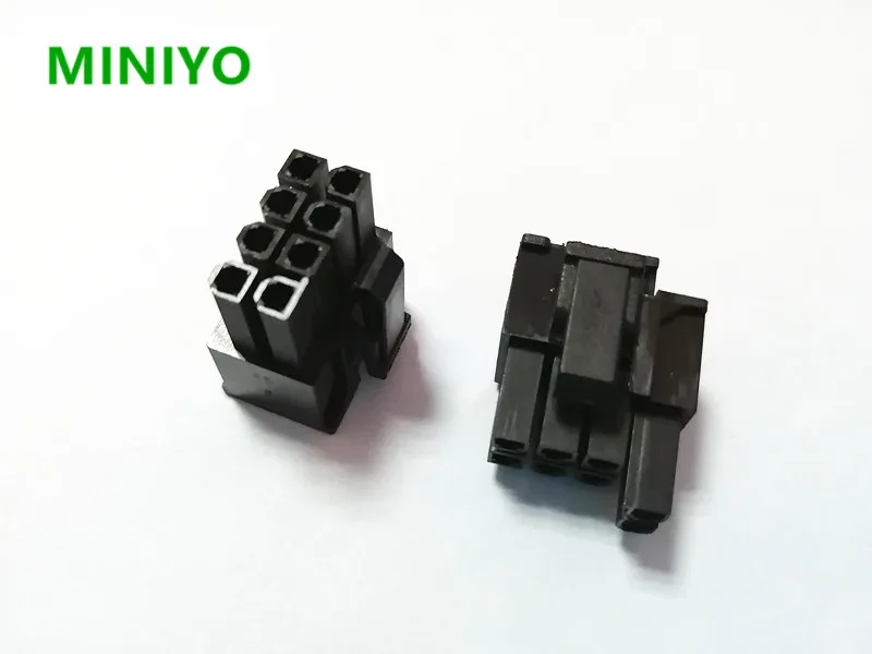 

4,2 мм черный 6 + 2PIN 8-контактный 8-контактный штекер для ПК компьютера ATX графическая карта GPU PCI-E разъем питания шины PCIe пластиковый корпус 4,2 мм