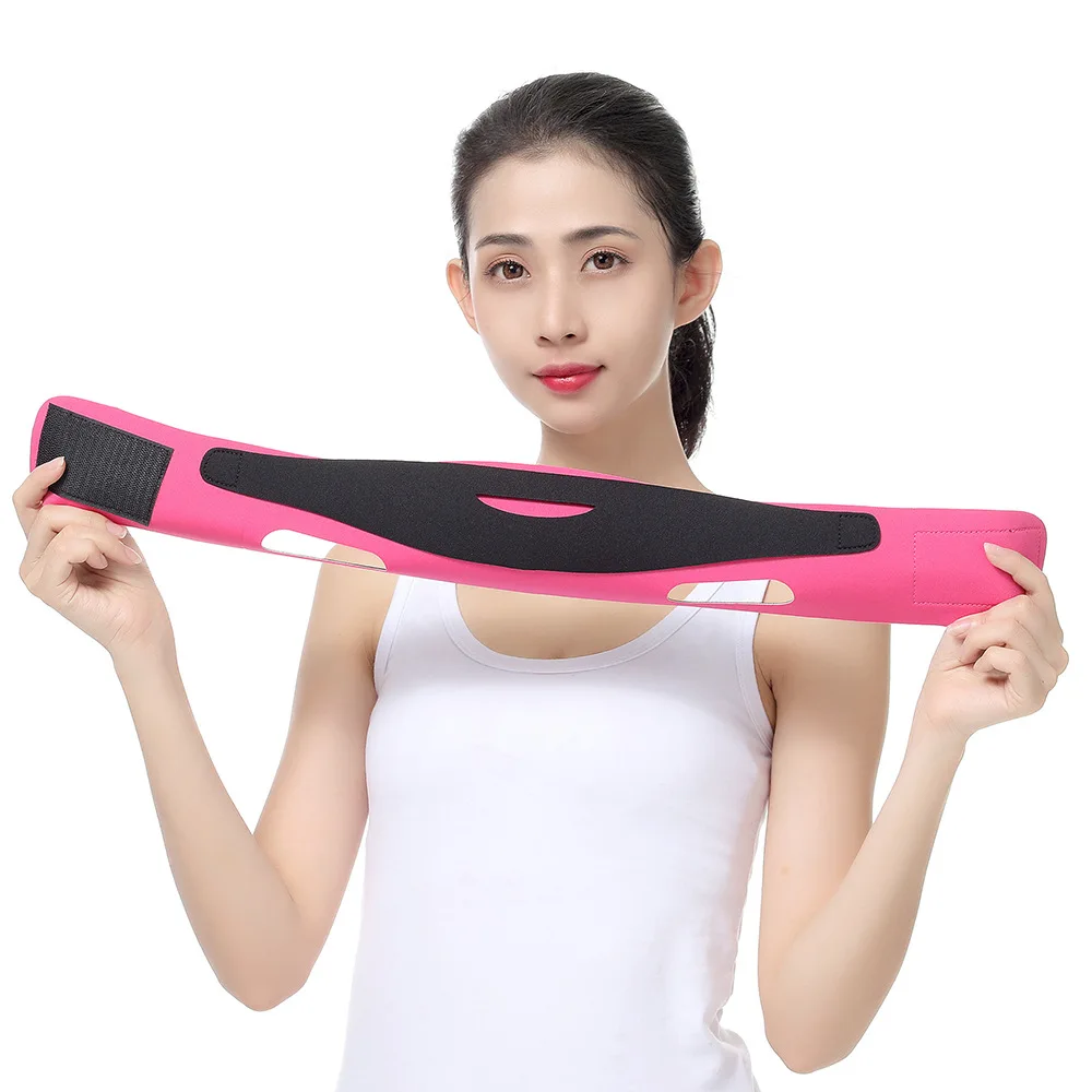 Elastic Face Slimming Bandage V Line Face Shaper Women Chin Cheek Lift Up Belt Facial Massage Strap Face Skin Care Beauty Tools