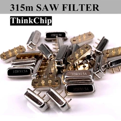 (10 Pcs)R315A 315MHz SAW FILTER Sound gauge filter Acoustic meter resonator Gold Plated F11 315M