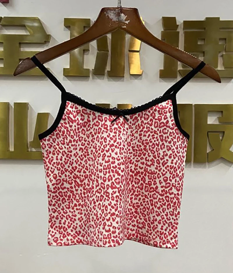 Slim girls bomb leopard pink tops 2021 summer fashion ladies soft blouse female chic tops casual women sexy cheetah tops TX221