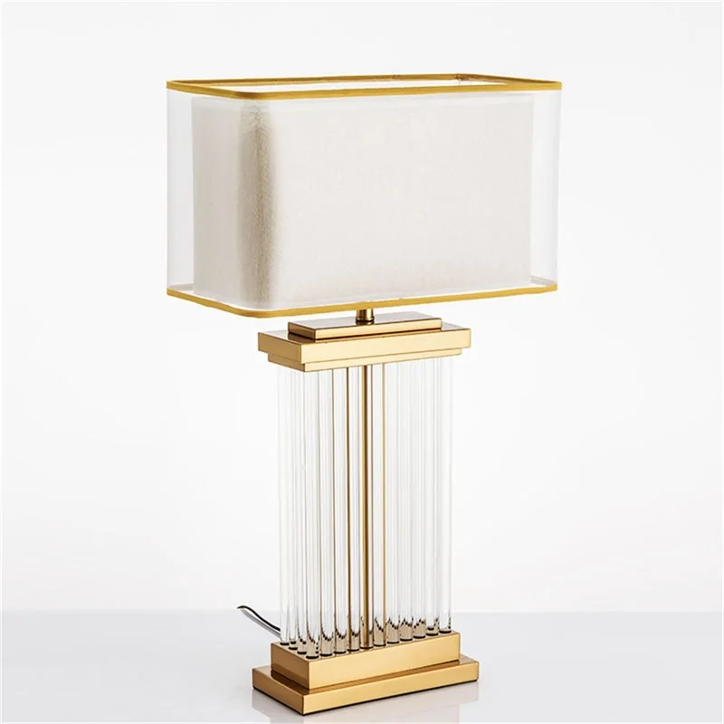 FAIRY Nordic Table Lamp Modern Creative Rectangle Lampshade LED Desk Light for Home Living Room