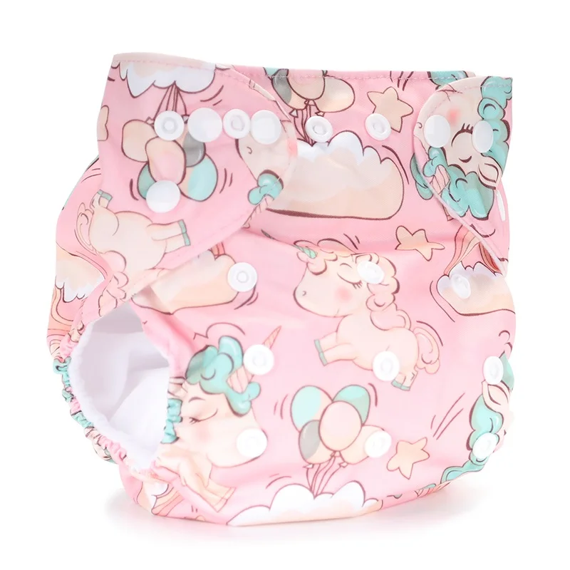 Baby Cloth Diapers Reusable Nappies Character Unisex Baby Care Pants Waterproof Pocket Cloth Diaper Baby Shower Gifts