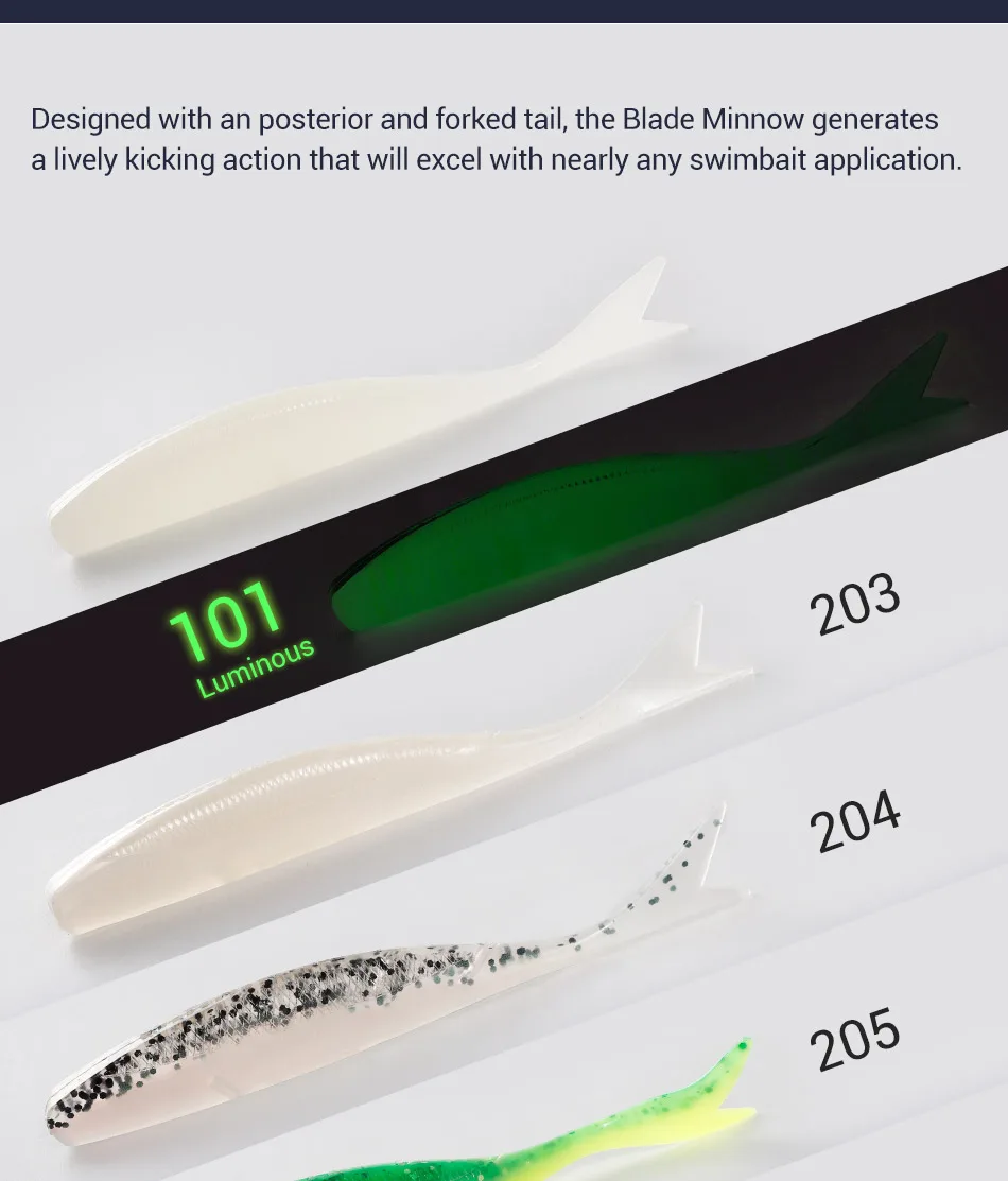NOEBY Weicher Köder Klinge Minnow 9 cm 11 cm Easy Shiner Silikon Künstliche Weiche Köder Wobbler Stick Shad Köder angelgerät Pesca – Detail 6