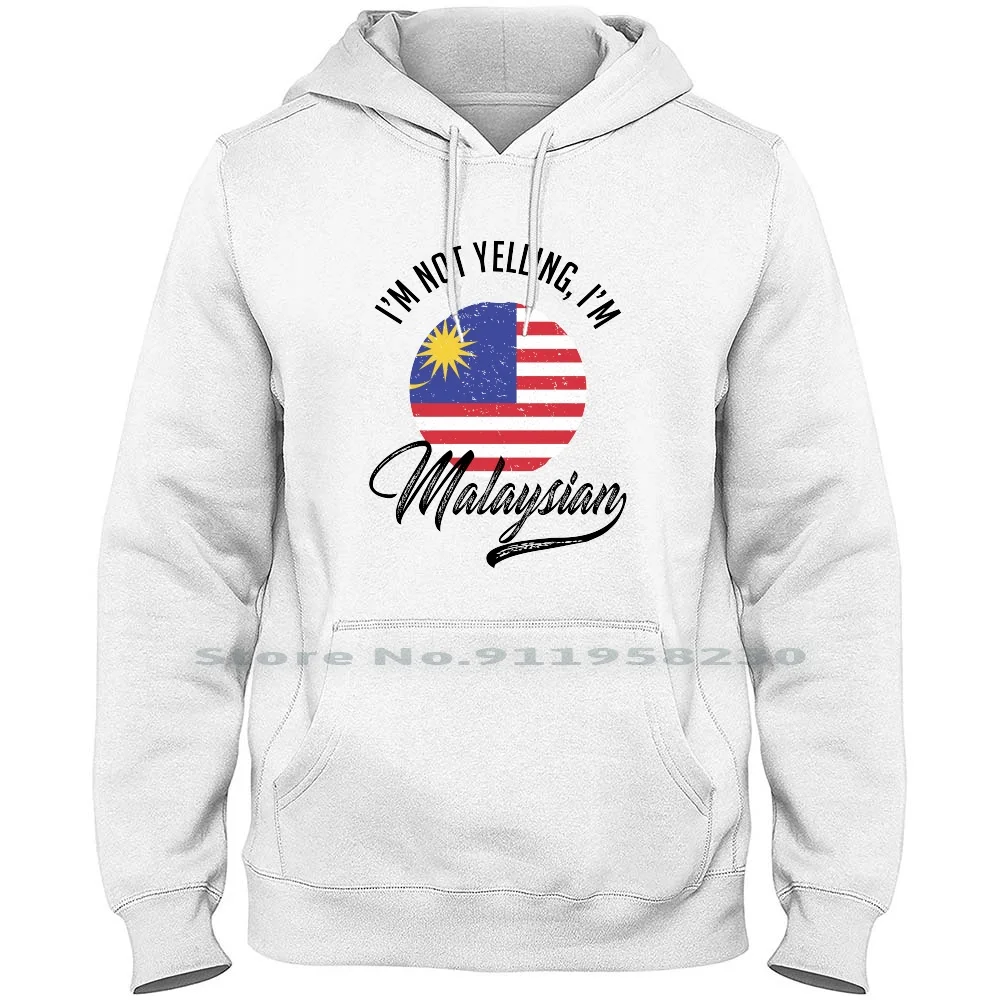 Malaysian Men Women Hoodie Sweater 6XL Big Size Cotton Patriotism Patriot Country Born In Riot Live Flag Born Try Ian Sm