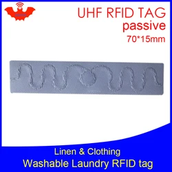 Etiqueta de lavandería UHF RFID, ropa de lino de hotel, lavable, resistente al calor, 902-928MHZ, NXP, UCode8, EPC, Gen2, 6C, tarjeta inteligente, etiquetas RFID pasivas