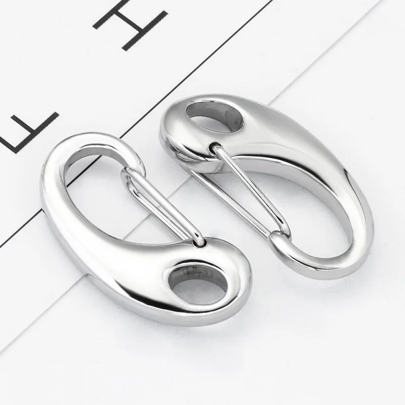 3pcs Stainless Steel D Lobster Clasps For Jewelry Making Accessories Fashion Necklace Bag Buckles DIY Handmade Supplies Crafts