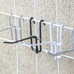 10Pcs Door Key Hooks Wear-resistant Removable Metal Stable Mesh Panel Hangers Home Decorative Hooks