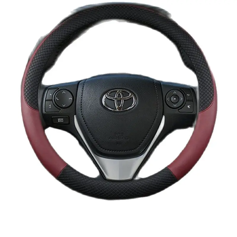 Car Steering wheel braid Car steering wheel cover suitable for toyota Camry chr Auris Yaris Corolla Rav4 prius 30 Celica Aqua