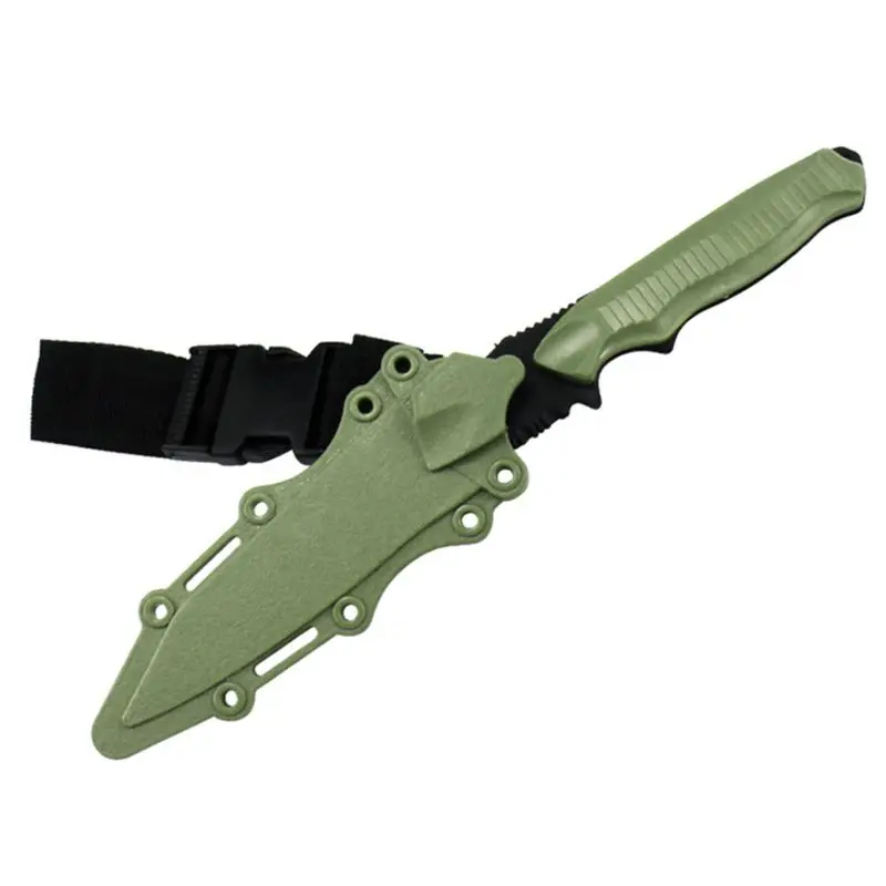 Cuchillo táctico de goma seguro 1: 1 para entusiastas del entrenamiento militar, espada de juguete de Cosplay CS, accesorios de primera sangre, modelo de Dagger