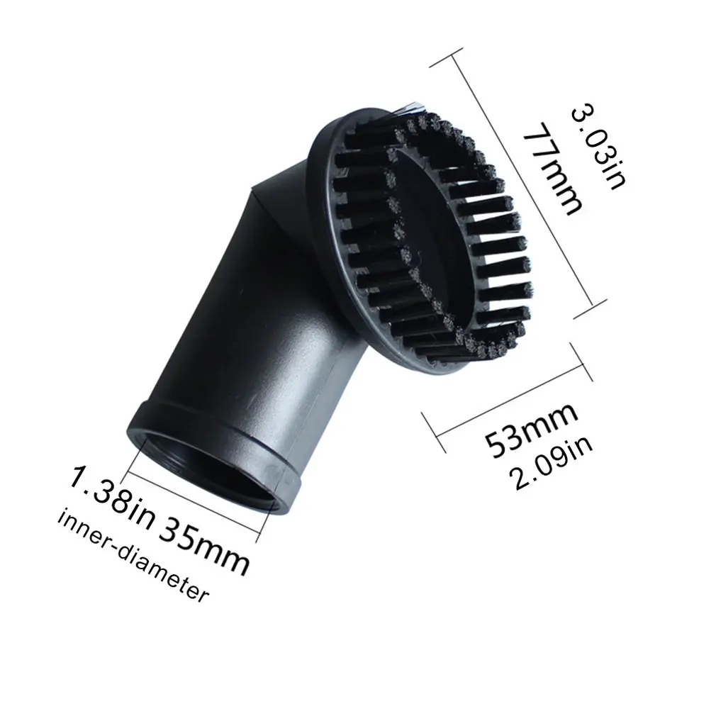 00666 accesorios para aspiradoras de la cabeza del cepillo boquilla se puede girar cepillo redondo pequeño accesorio de interfaz de interior 35mm de diámetro
