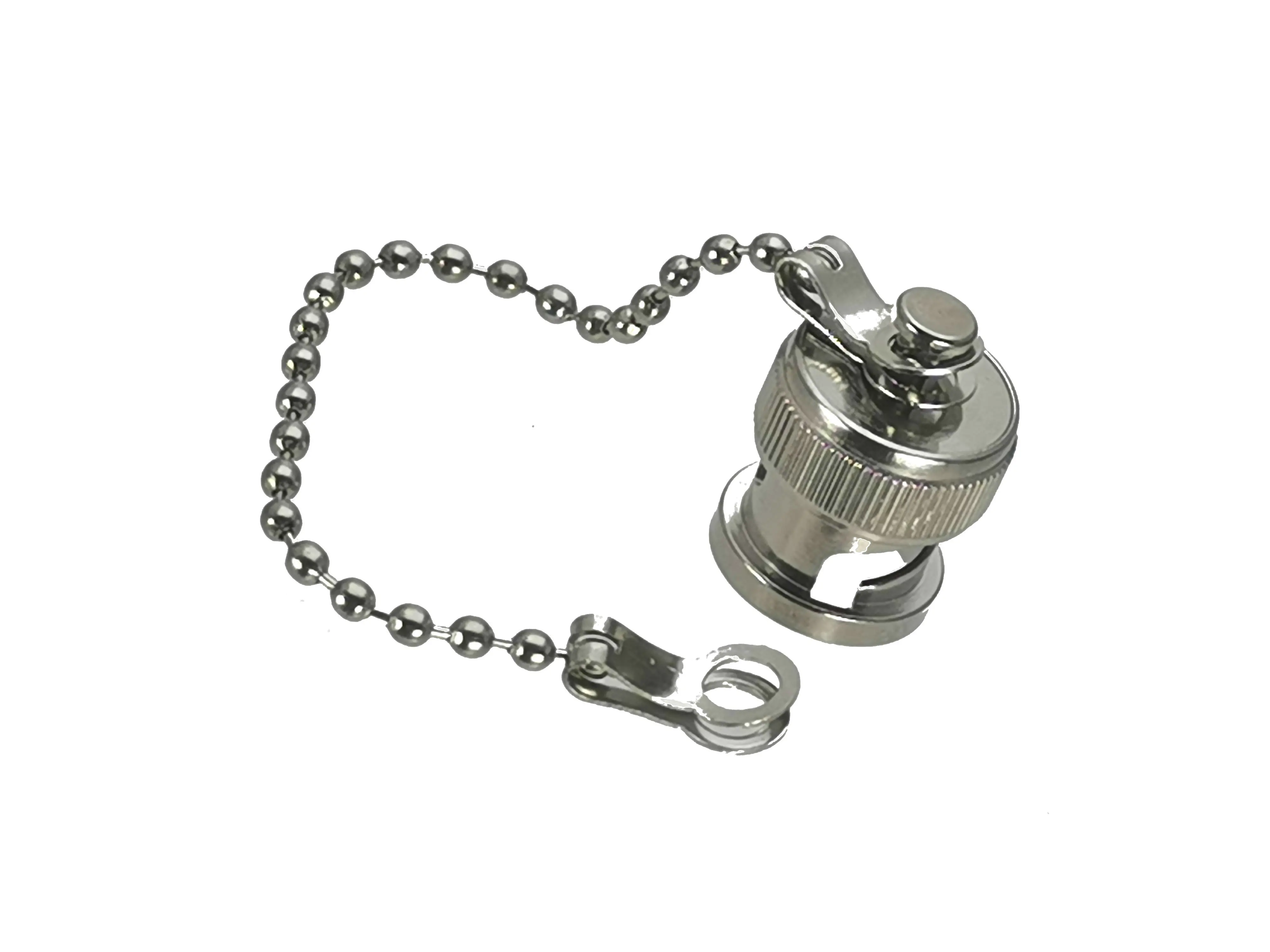 Chống Bụi Tai Với Dây Chuyền Cho BNC Nữ RF Cổng Kết Nối Kẽm Hợp Kim Dây Nhà Ga