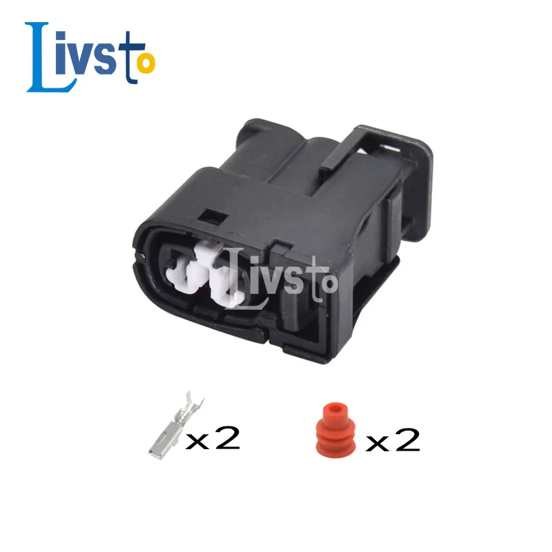 2 Pin Auto Female Injector Connector 2JZ-GE Matrix Lexus SC300 Hyundai Mazda RX For Toyota 90980-11246 7283-8226-30