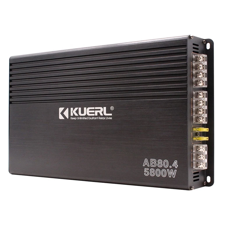 Class AB High-power 4*100W รถเครื่องขยายเสียง 4ohm อัพเกรดและการปรับเปลี่ยน DC12V รถ Four-way เครื่องขยายเสียง