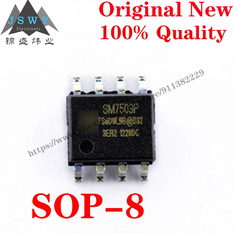 

10~100 PCS SM7503P SOP-8 Constant Current and Constant Voltage Primary Side Control Power Switch IC Chip for module arduino 7503