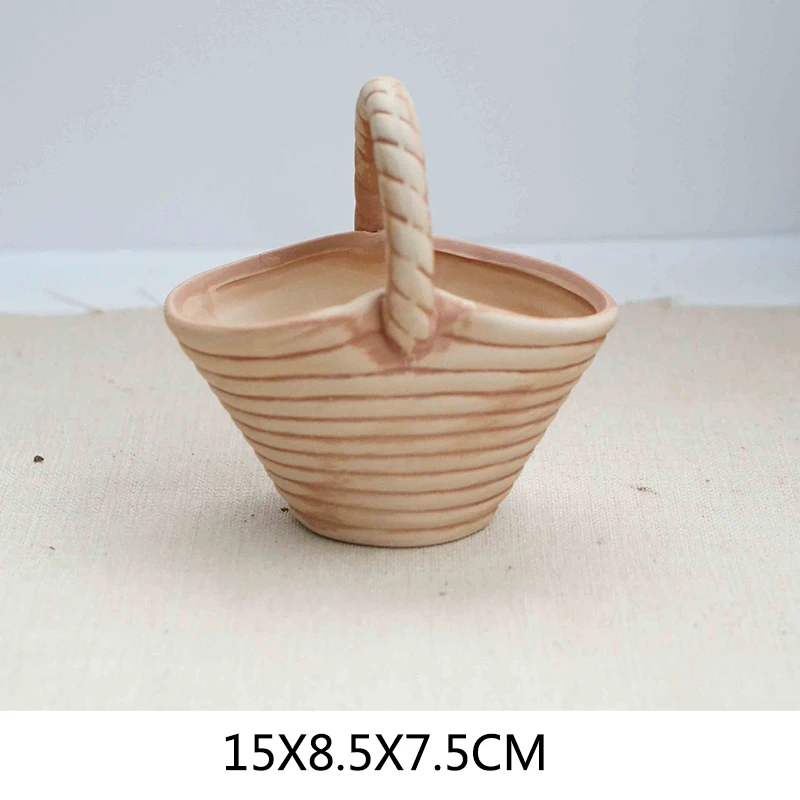 New Succulents Flower Pot Stoneware Breathable Porcelain Flower Pots Succulents Large Diameter Platter Creative Home Decorations