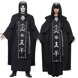 Unisex Guidata Cosplay Costumi di Halloween Per Le Donne Degli Uomini Vampire Medievale Monaco Frate Robe Sacerdote Costume Antico Christian