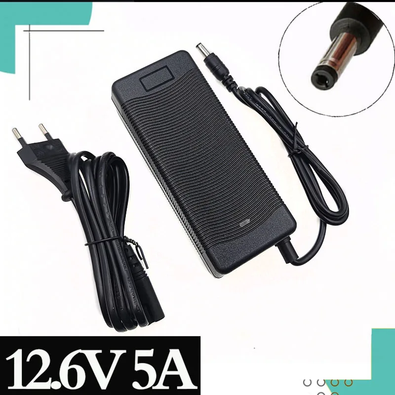 12.6V 5A battery charger fast charge 18650 lithium ion 3 series 12V lithium battery pack high quality charger  EU/US/AU/UK Plug