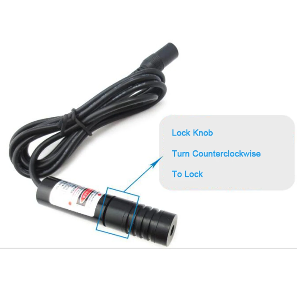 ClassI 670nm 0.4mw Red Point Laser Adjustable Point  Line Cross Laser Positioning Lamp Width Adjustable