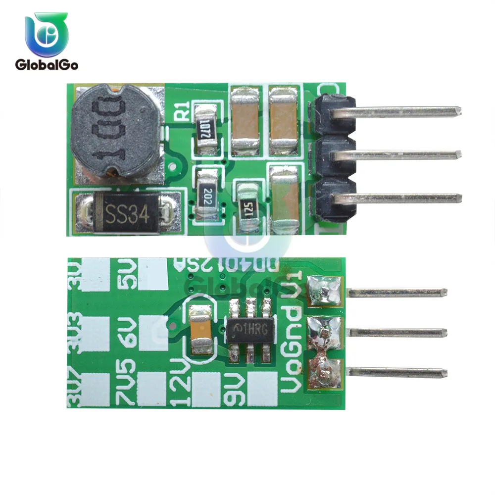 DD4012SA 1A DC 5V 6V 9V 12V 24V to DC 3.3V 5V DC-DC Step-Down Buck Converter Voltage Regulator Module Board