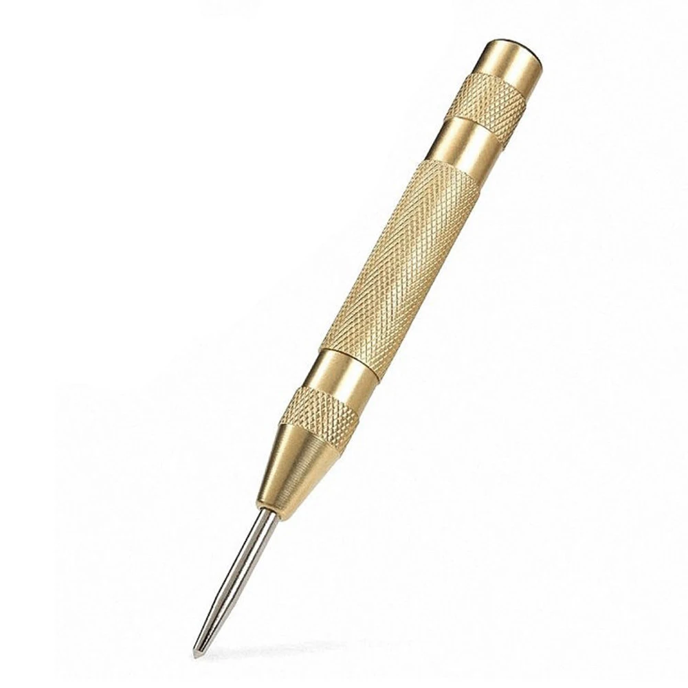 5'' Automatic Center Pin Punch Spring Loaded Marking Hole Tool Center Punch