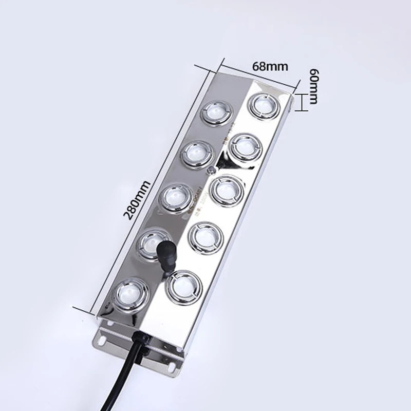 350W  Ultrasonic Wave Mist Generator Atomizing Plate 10 Head Pool Mist Generator Humidifier Landscape Pool Spray