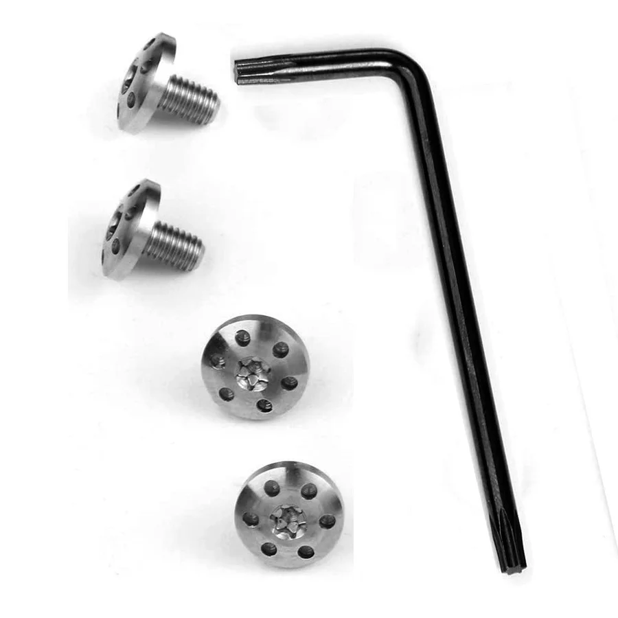 1 Set 416 Stainless Steel Beretta 92fs M9 Grip Handle Screws with T8 Torx Keys Wrench DIY Making Accessories Nails CNC Machined