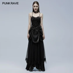 Punk Rave Gorgeous Gothic Wedding Dress WQ557 Visual Kei Women Clothing Four Seasons elastic burnt velvet fabric