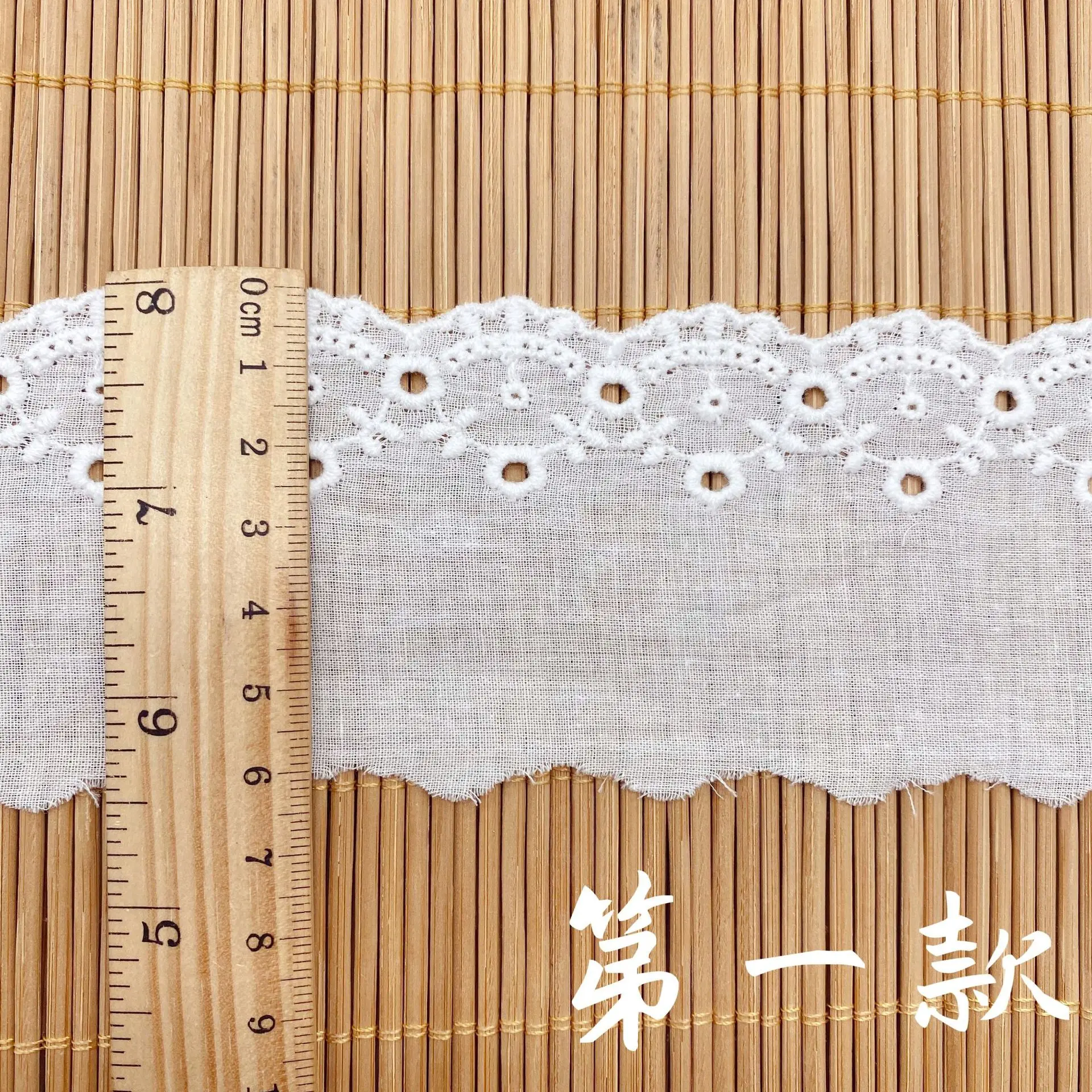 White Beige Vintage Cotton Cloth Embroidered Lace Trim Clothes Dress DIY Necklace Handmade Jewelry Lolita Clothing Sewing Lace