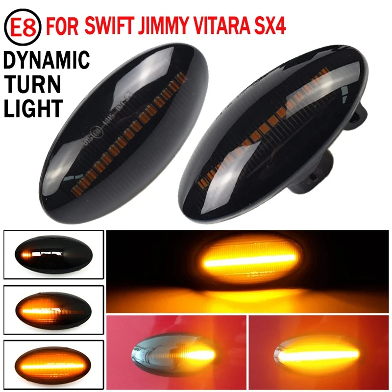 4X Car Dynamic LED Side Marker Light Turn Signal Light for Suzuki APV Arena Alto Grand Vitara Ignis Jimny SX4