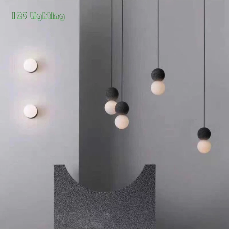 

Cement LED Wall lamps Living room Bedroom Wall Sconce Aisle Stairs Wall light Bathroom Mirror light Nordic Loft Decoration Lamp