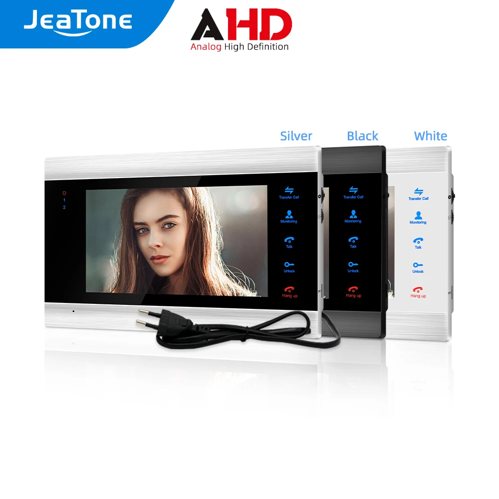 Jeatone-Video Intercom Security System, Slave com Voz, Detecção de Movimento, Somente Monitor, Navio da UE, RU, 960P AHD