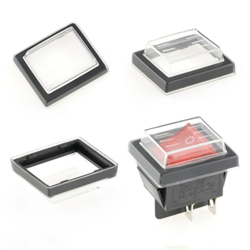 KCD4 1PCS black Rocker Switch Power Switch ON-OFF-ON 3 Position 6 Pins No lights 16A 250VAC/ 20A 125VAC