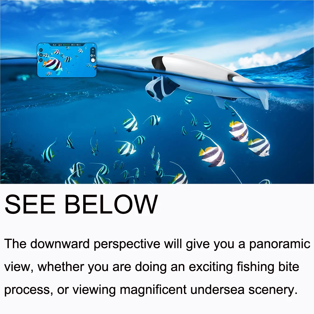 Underwater Fishing Drones with Camera HD 4K GPS Drone automatically Returns 800m Remote Tow Hook intelligent Bait Fishing Tool