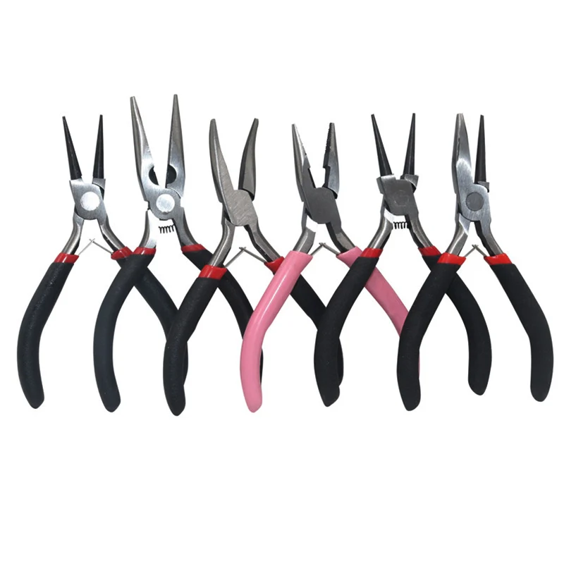 Ferronickel Carbon-Hardened Steel Round Nose End Cutting Jewelry Pliers Tools DIY Equipment Pliers Fit Handcraft Beadwork Repair