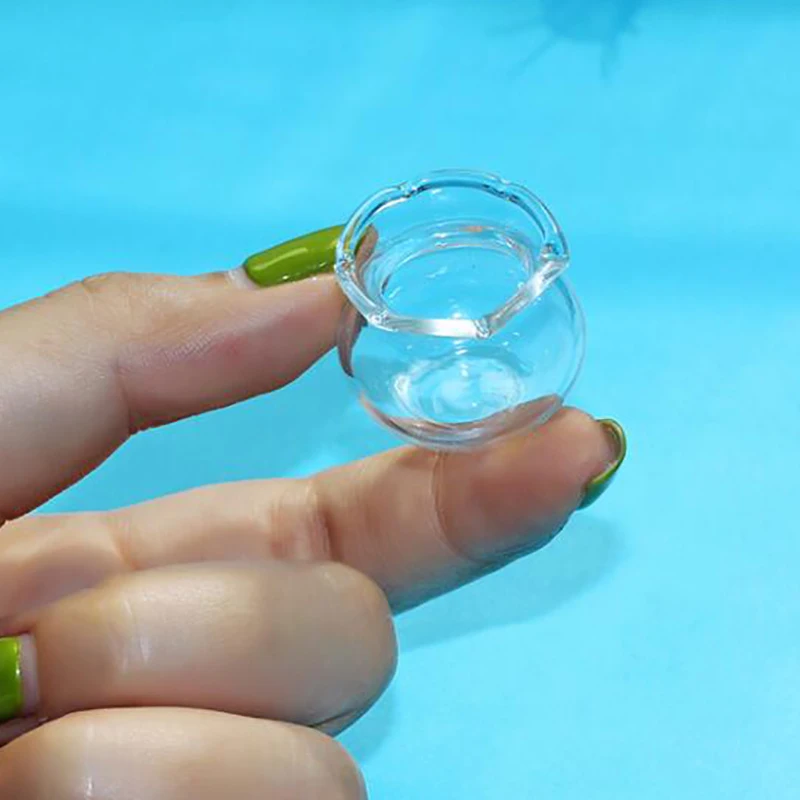 1PC Dollhouse Miniature Empty Glass Fish Tank Bowl Aquarium Doll House Home Ornament Decoration Cheap Wholesale