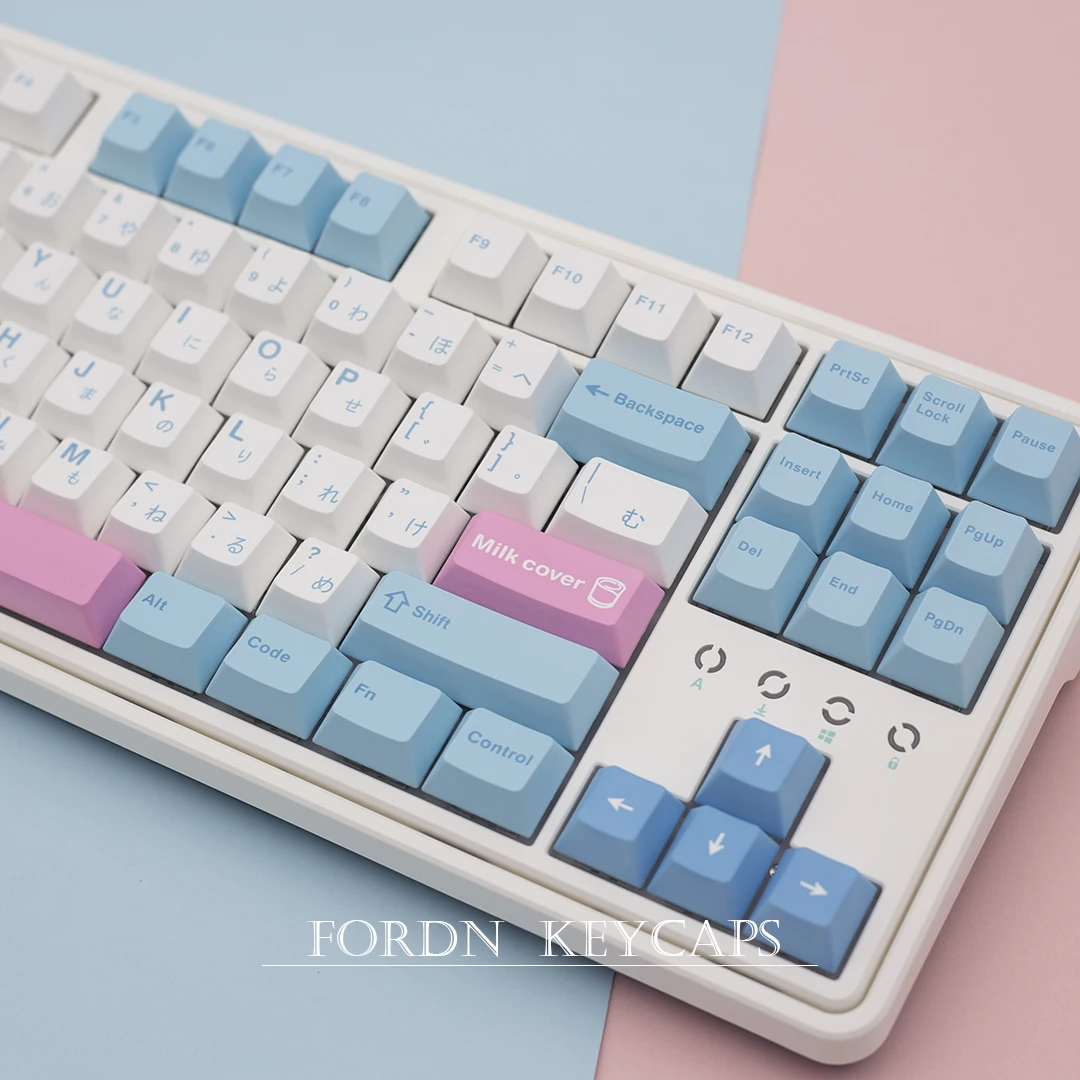 

Milk Cap Keycap Original High Pbt Material Sublimation 104/108/87/84/64/61/68 PBT XDA Highly Mechanical Keyboard Keycaps