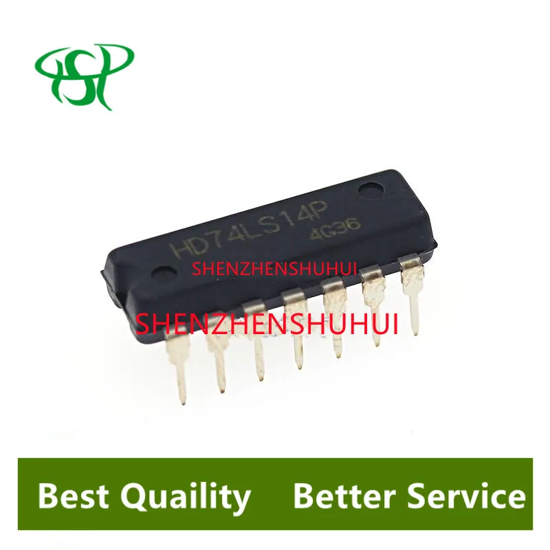 10PCS SN74LS14N DIP14 SN74LS14 DIP 74LS14N 74LS14 DIP-14 HD74LS14P IC novo e original