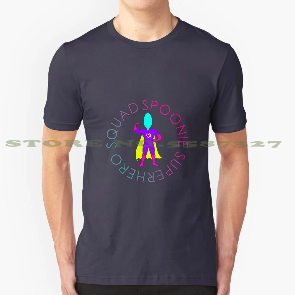 Spoonie Superhero Squad 100% Pure Cotton T-Shirt Invisible Illness Chronic Illness Chronic Pain Support Awareness Illness