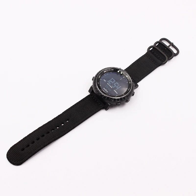 Watch accessories for suunto core all blac core nylon strap outdoor mountaineering strap waterproof nylon watch strap