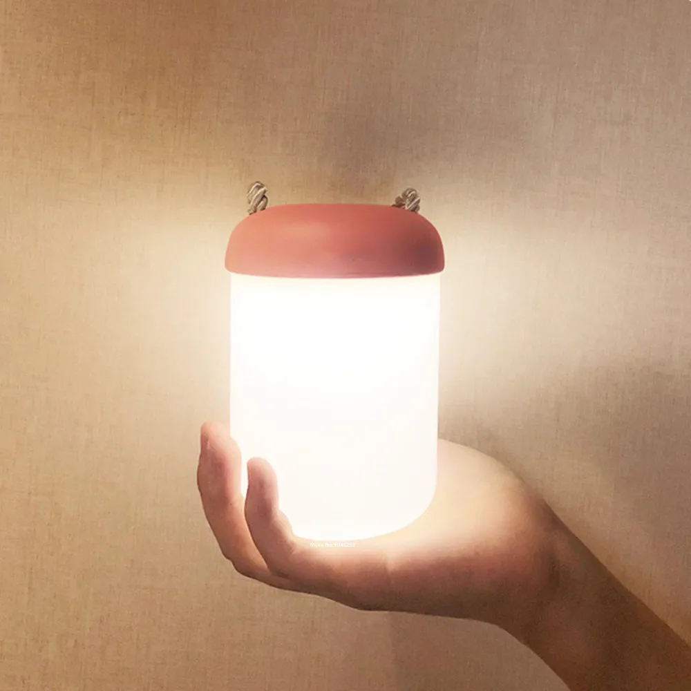 Lampada da comodino portatile a LED con luce notturna dimmerabile al tocco, lanterna da esterno ricaricabile tramite USB, per bambini, regalo per bambini