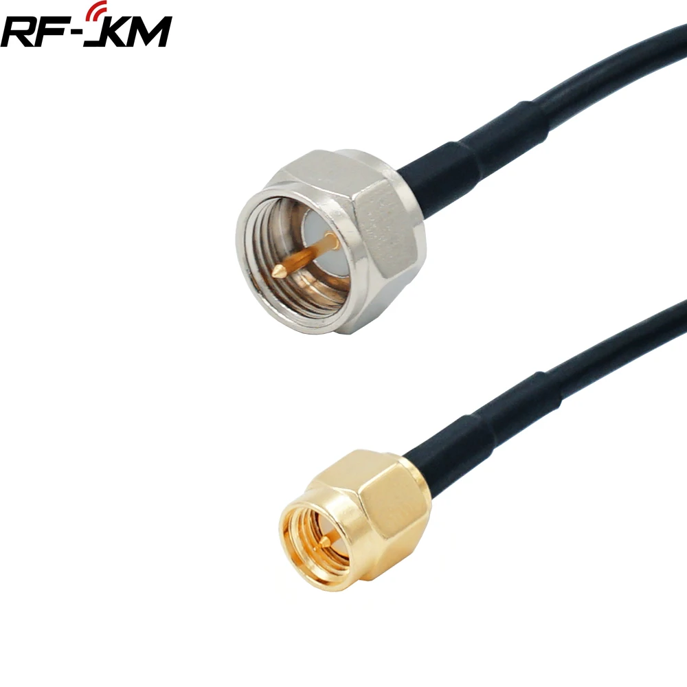 SMA Male Plug To F Male Plug RG174 Coaxial Cable Pigtail Adapter Wholesale Fast Ship