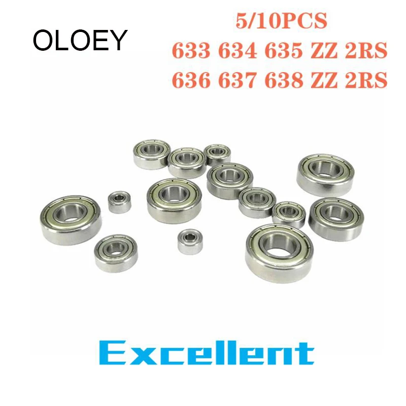 Bearing 633/634/635/636/637/638/639ZZ 2RS Ball Bearings 3D Printers Parts Deep Groove Pulley Wheel With High Quality