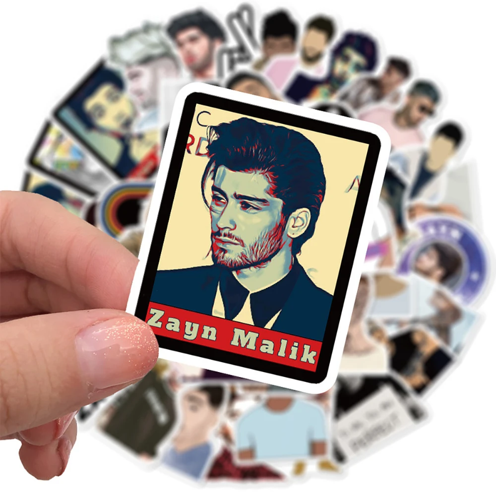 Cantor britânico impermeável Zayn Malik Adesivos, Snowboard, Laptop, Bagagem, Guitarra, Decalque Graffiti, Adesivo para Criança, Brinquedos, 10 pcs, 30 pcs, 50pcs