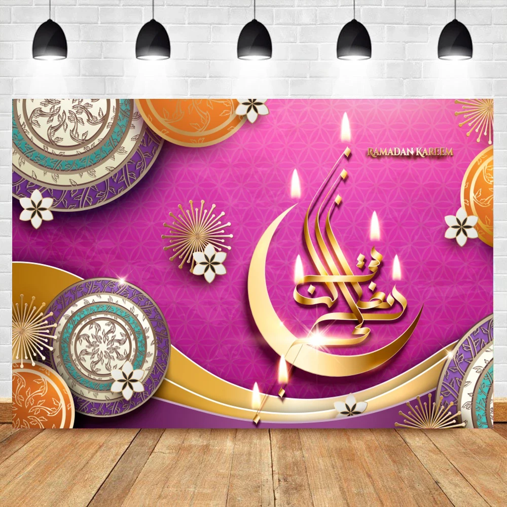 Laeacco-مصباح سحري لعيد مبارك لرمضان كريم ، خلفية للتصوير الفوتوغرافي واستوديو الصور