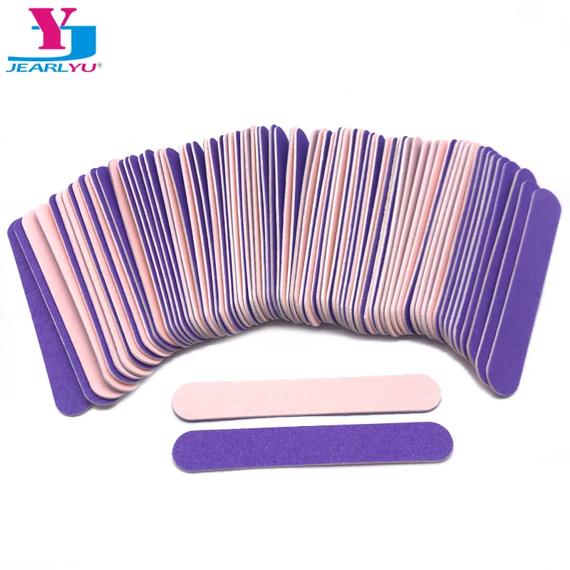 100 Pcs/Lot Wooden Nail File 180/240 Colorful Sanding Buffer Block Pedicure File Manicure Polishing Tools Kit Nails Accessories